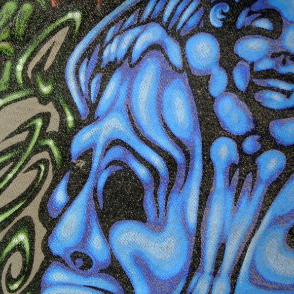 VINTAGE JIMMY PAGE ROBERT PLANT CONCERT T, CLARKSDALE, 1998, LED ZEPPELIN - Picture 7 of 8